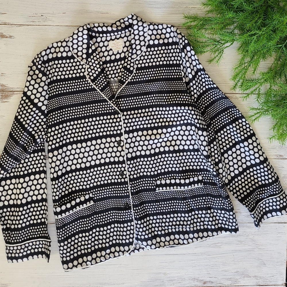 Kate Spade Large Sleep Top Dream a Little Dream Polka-dot